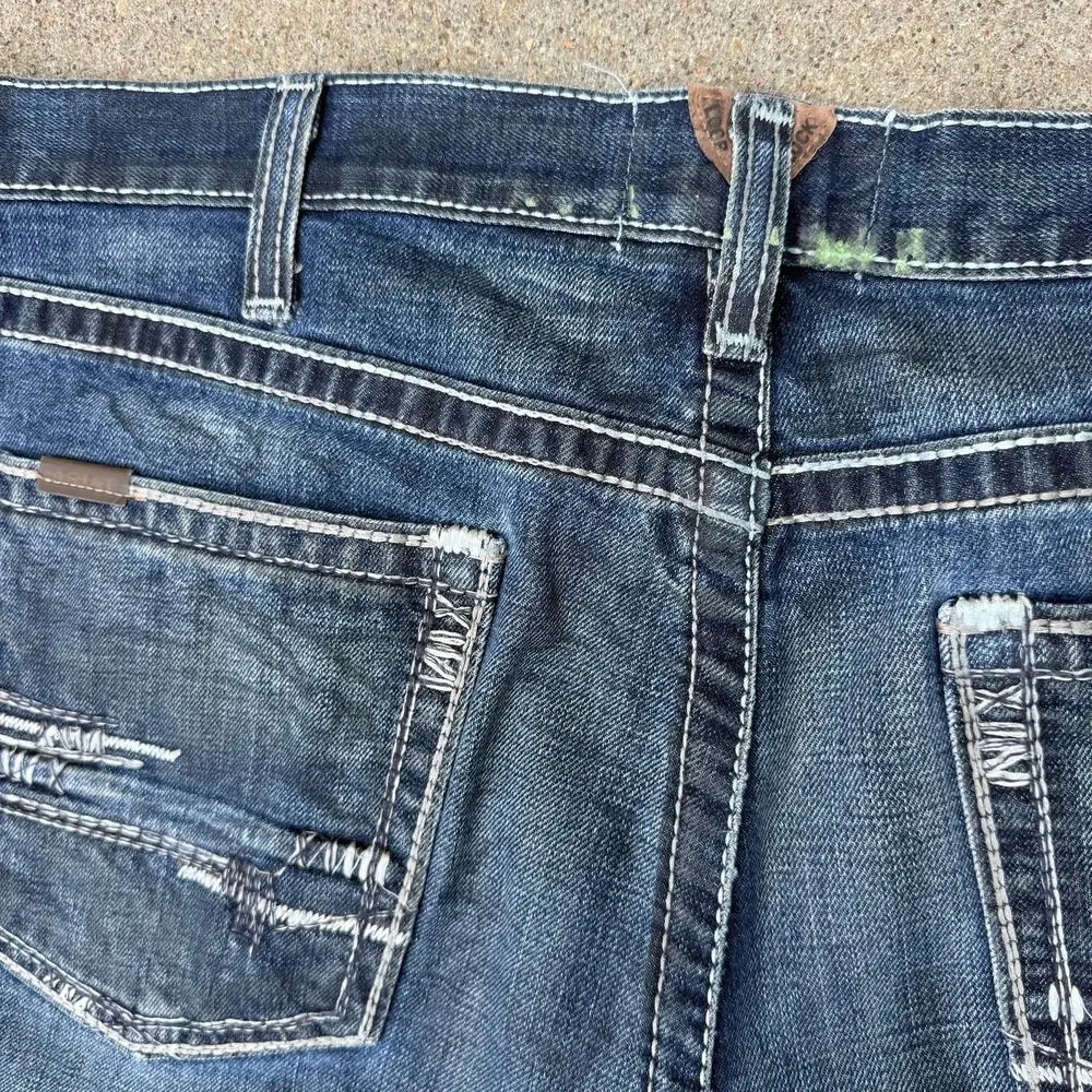40x30 Ariat M4 Low Rise Stretch Adkins Boot Cut Jeans 10021767 READ